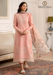 3PCs SUMMER EMBROIDERED LAWN DRESS RL-1096