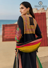 3PCs SUMMER EMBROIDERED LAWN DRESS RL-1100