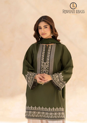 3PCs SUMMER EMBROIDERED LAWN DRESS RL-1103