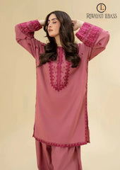 Winter Unstitched 2PCs Embroidered Dhanak Dress With Embroidered Dhanak Trouser RL-634