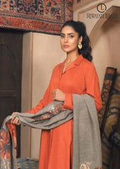 Winter Unstitched 3PCs Digital Printed Dhanak Dress With Digital Printed Dhanak Shawl RL-655