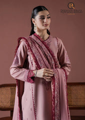 Winter Unstitched 3PCs Embroidered Dhanak Dress With Embroidered Dhanak Shawl RL-675