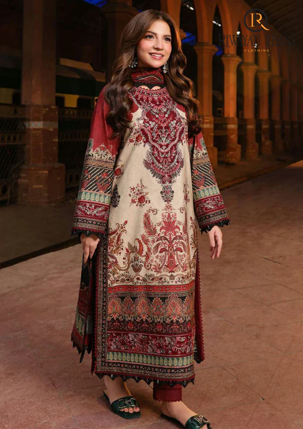 3PCs SUMMER DIGITAL PRINTED LAWN DRESS RL-688