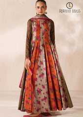 Winter Unstitched 3PCs Digital Printed Karandi Dress With Digital Printed Karandi Shawl RL-695