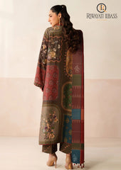 Winter Unstitched 3PCs Digital Printed Karandi Dress With Digital Printed Karandi Shawl RL-696