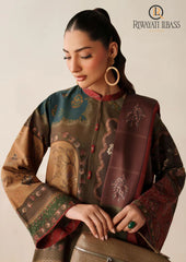 Winter Unstitched 3PCs Digital Printed Karandi Dress With Digital Printed Karandi Shawl RL-696