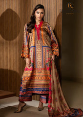 Winter Unstitched 3PCs Digital Printed Karandi Dress With Digital Printed Karandi Shawl RL-701