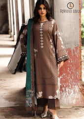 Winter Unstitched 3PCs Digital Printed Karandi Dress With Digital Printed Karandi Shawl RL-703