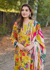Winter Unstitched 3PCs Digital Printed Karandi Dress With Digital Printed Karandi Shawl RL-708