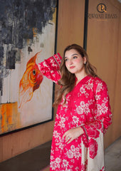 Winter Unstitched 3PCs Digital Printed Karandi Dress With Digital Printed Karandi Shawl RL-709