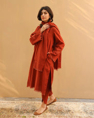 Winter Unstitched 3PCs Dhannak Embroidered Suit with Dhanak Embroidered Shawl RL-585