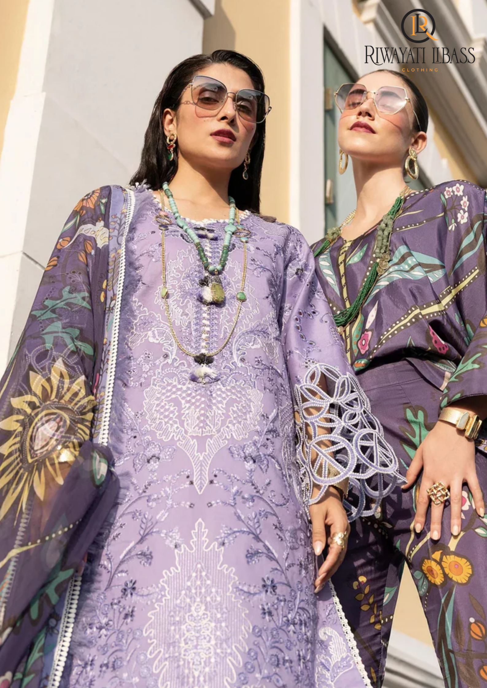 Summer Unstitched 3PC Lawn Embroidered Shirt With Silk Dupatta RL-119