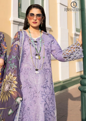 Summer Unstitched 3PC Lawn Embroidered Shirt With Silk Dupatta RL-119