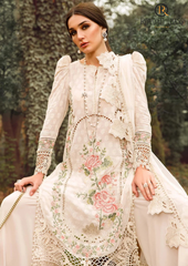 Summer Unstitched 3PC Lawn Heavy Embroidered Sequence Work With Organza Dupatta RL-121