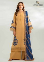 Summer Unstitched 3PC Lawn Embroidered Shirt With Chiffon Dupatta RL-142