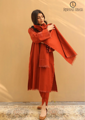 Winter Unstitched 3PCs Dhannak Embroidered Suit with Dhanak Embroidered Shawl RL-585