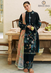 Summer Unstitched 3PC Lawn Embroidered Shirt With Monar Dupatta RL-146