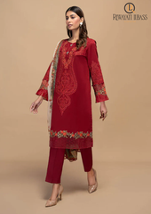 Summer Unstitched 3PC Lawn Embroidered Shirt With Monar Dupatta RL-149