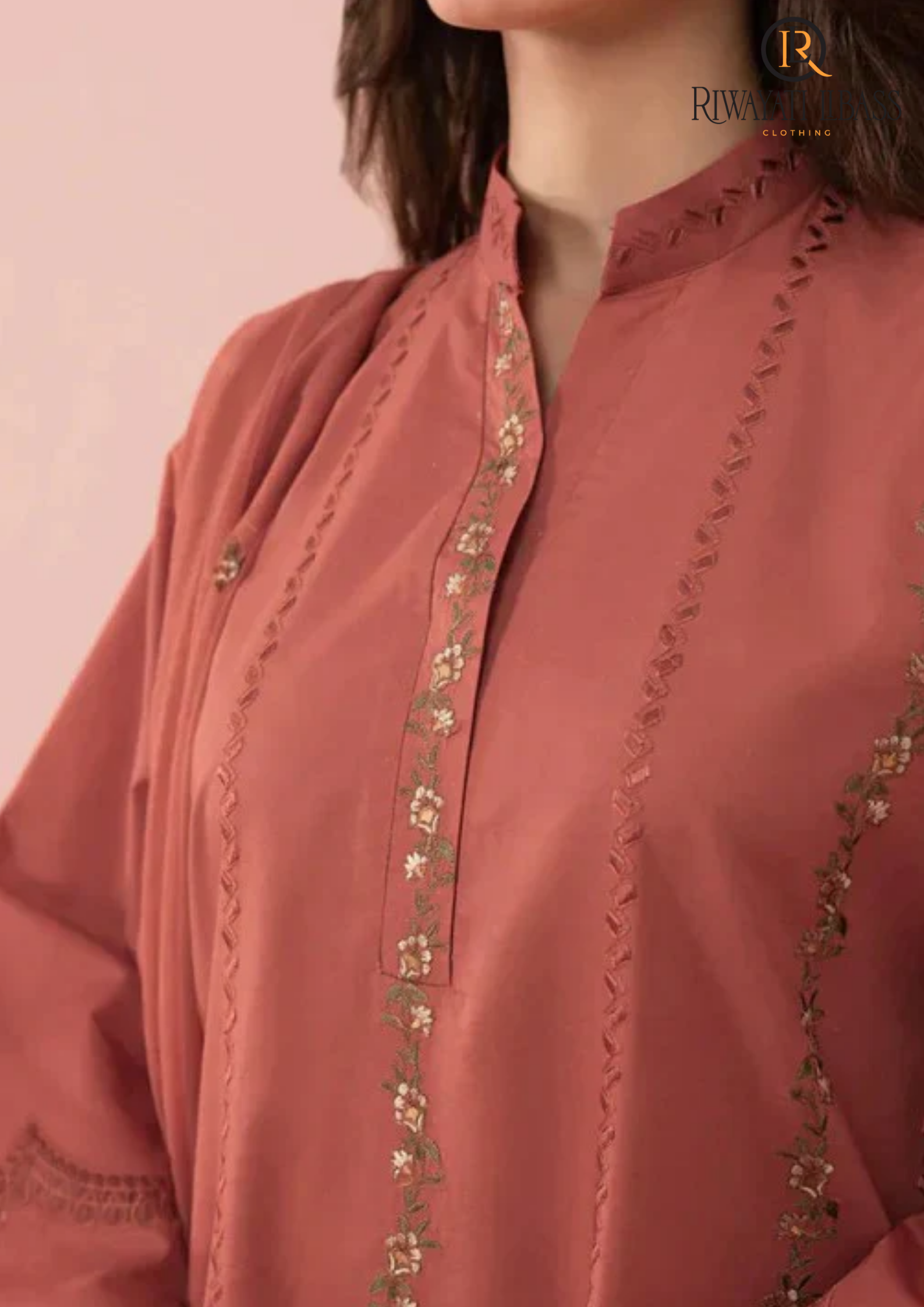 Summer Unstitched 3PC Lawn Embroidered Shirt With Silk Dupatta RL-158