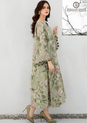 Summer Unstitched 3PCs Digital Printed Swiss Lawn Dress With Printed Lawn Trouser RL-231