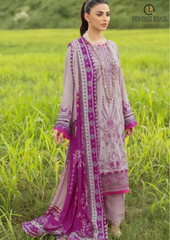 Summer Unstitched 3PCs Embroidered Lawn Dress With Diamond Monar Dupatta RL-257