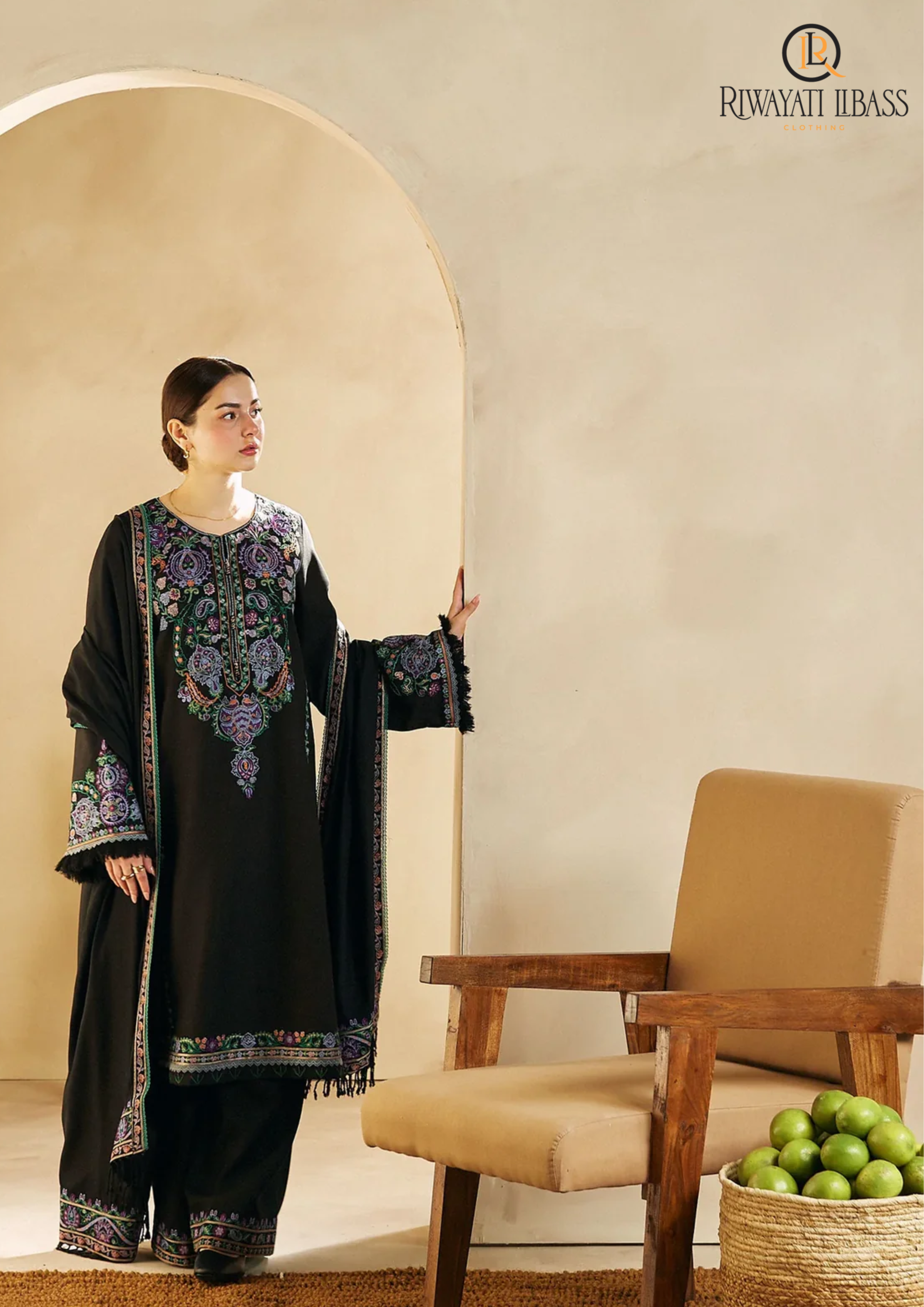 Summer Unstitched 3PCs Embroidered Lawn Dress With Diamond Monar Dupatta RL-258