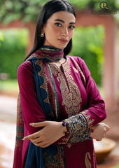 Summer Unstitched 3PCs Embroidered Lawn Dress With Diamond Monar Dupatta RL-263