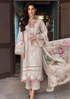 Unstitched 3PC Lawn Heavy Embroidered Shirt With Printed Silk Dupatta RL-699