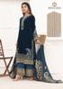 Winter Unstitched 3PCs Embroidered Velvet Dress With Printed Organza Brosha Dupatta RL-706