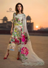 Lawn 3 Pcs Printed Plus Heavy Embroidered With Organza Dupatta RL-635