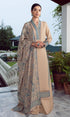 Embroidered Dhanak Suit with Heavy Embroidered Dhanak Shawl-RL945