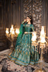Unstiched 3 piece kataan silk frock style embroidered suit-RL901