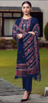 Embroidered Dhanak Suit with Heavy Embroidered Dhanak Shawl-RL948