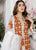 Mohagni- 3PC Linen Embroidered Shirt With Printed Organza Dupatta-RL908