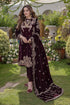 Embroidered Velvet Three piece With Velvet Shawl Winter Collection-RL-332